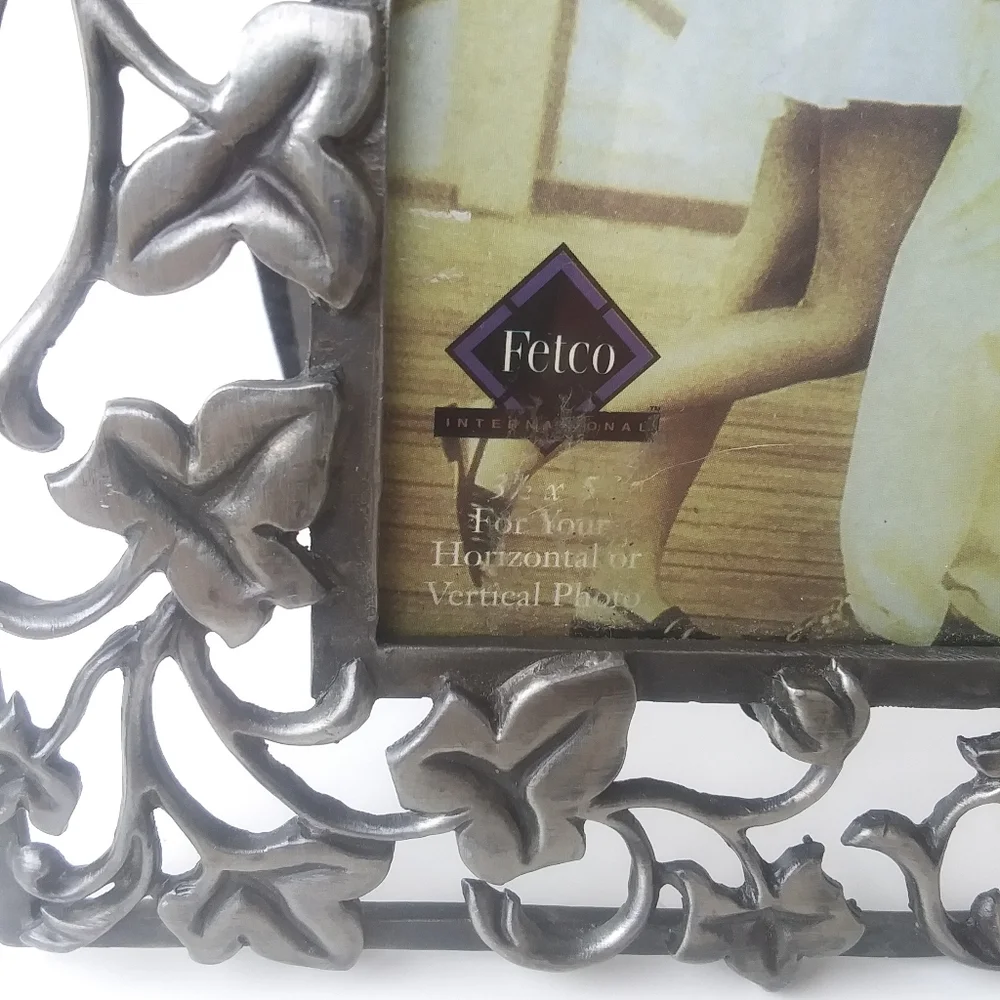 Pewter Picture Frame, Ivy Leaves, 3.5